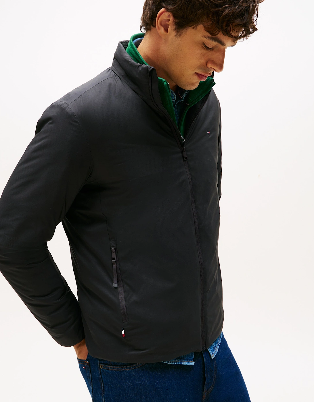 Lightweight Mens Blouson Jacket - Black