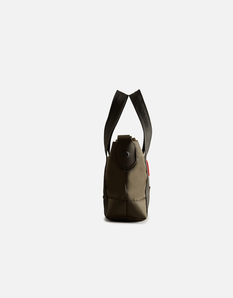 Nylon Mini Topclip Tote - Dark Olive