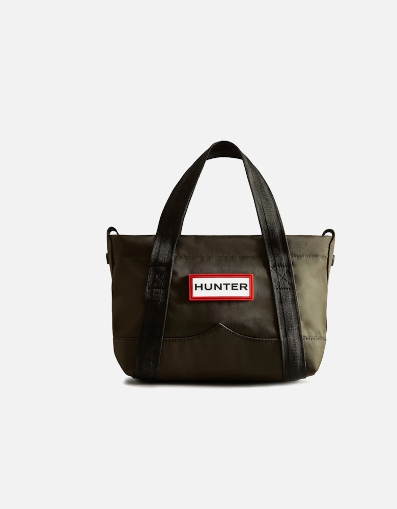 Nylon Mini Topclip Tote - Dark Olive