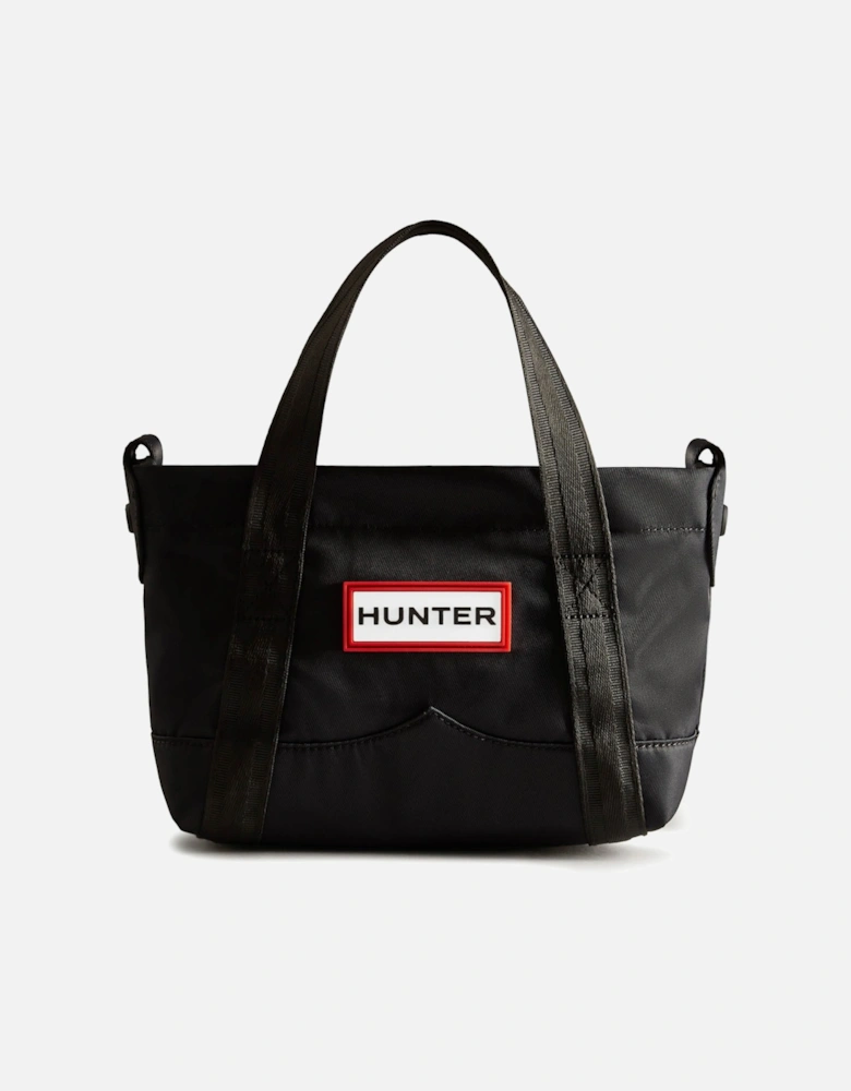Nylon Mini Topclip Tote - Black