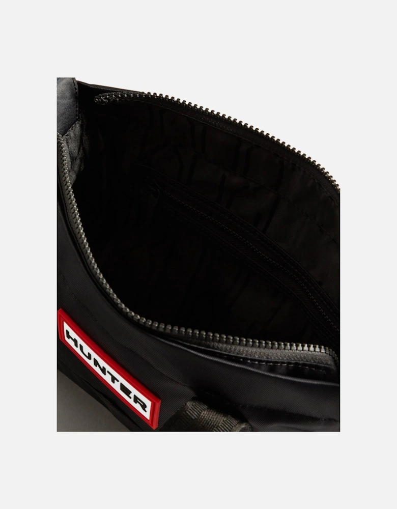 Nylon Mini Topclip Tote - Black