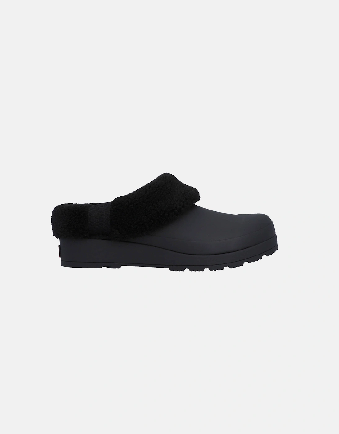 Play Womens Shearling Insulated Clog - Black/Black