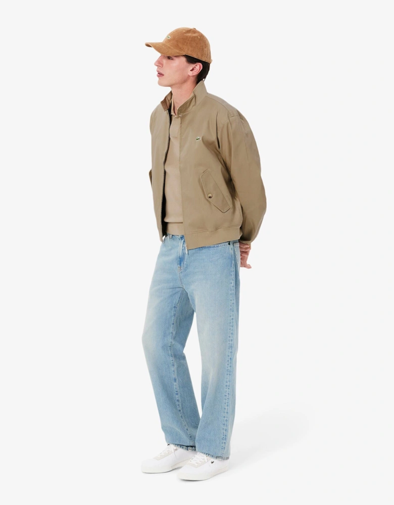 Mens Showerproof Cotton Twill Harrington Jacket - Lion CB8