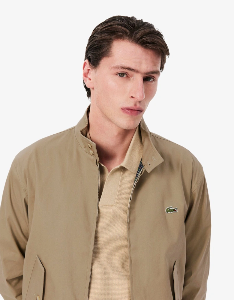Mens Showerproof Cotton Twill Harrington Jacket - Lion CB8