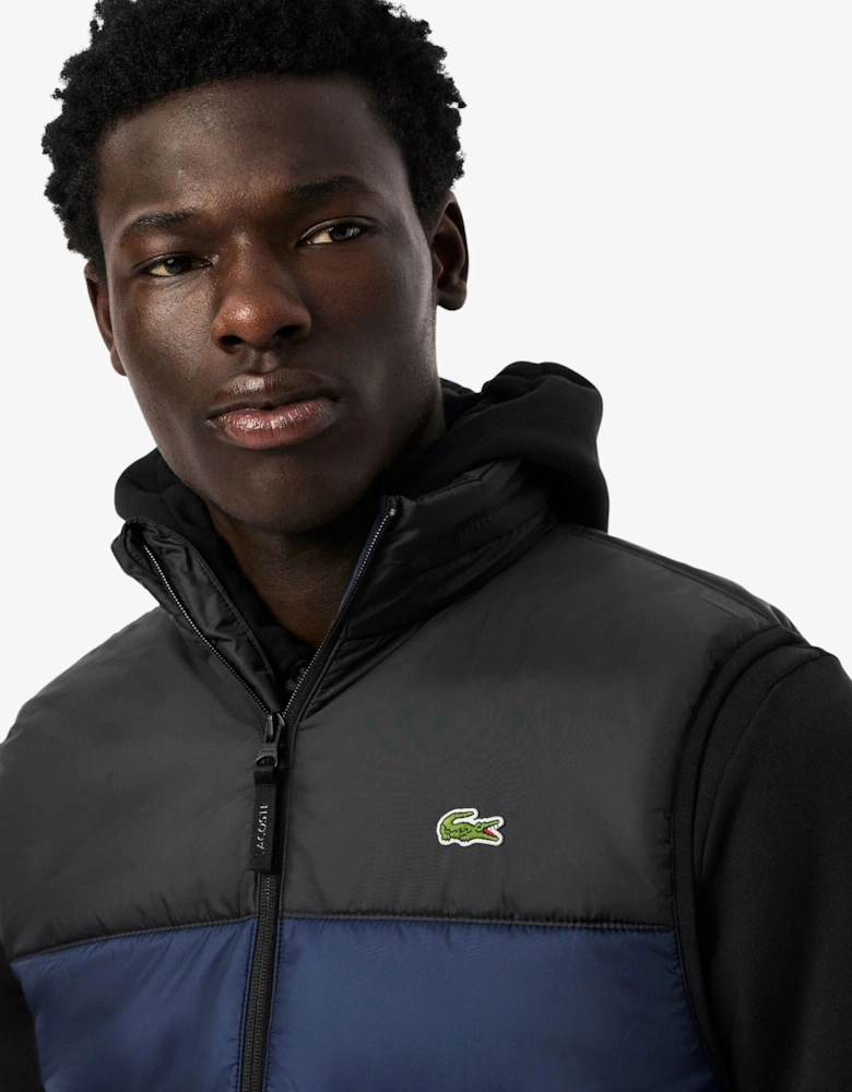 Mens Hooded Gilet - Navy Blue/Black JB1