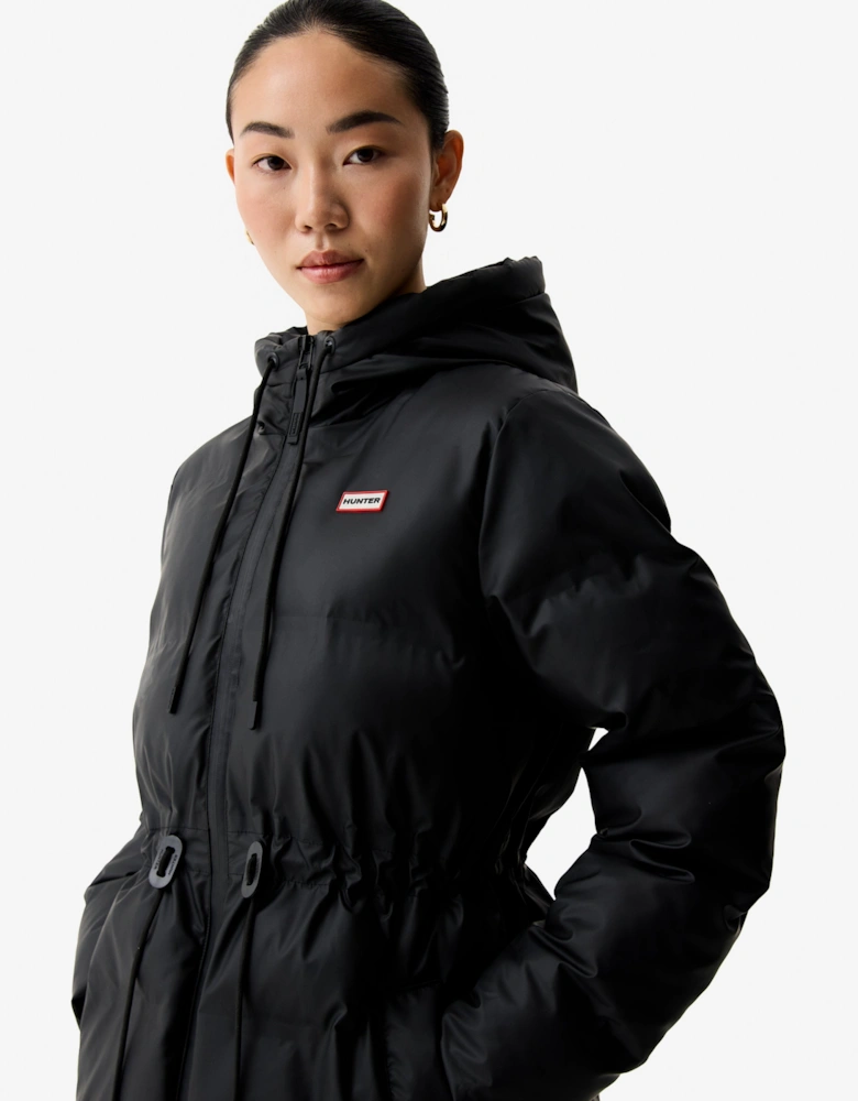 Lemhi Womens PU Coated Puffer Jacket - Black