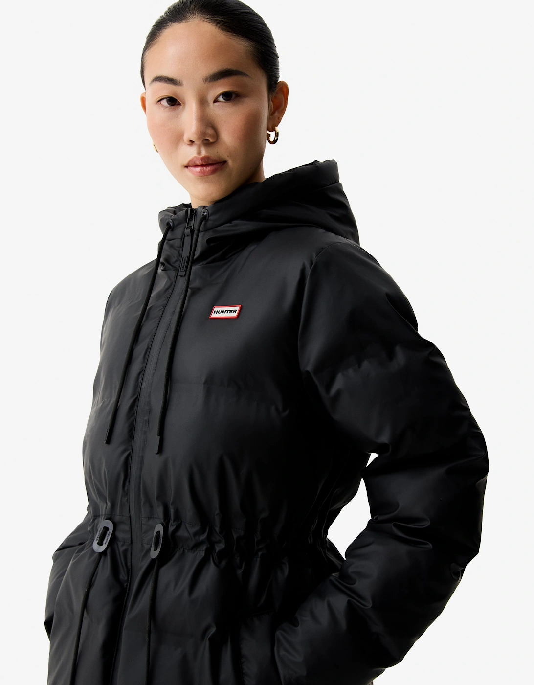 Lemhi Womens PU Coated Puffer Jacket - Black