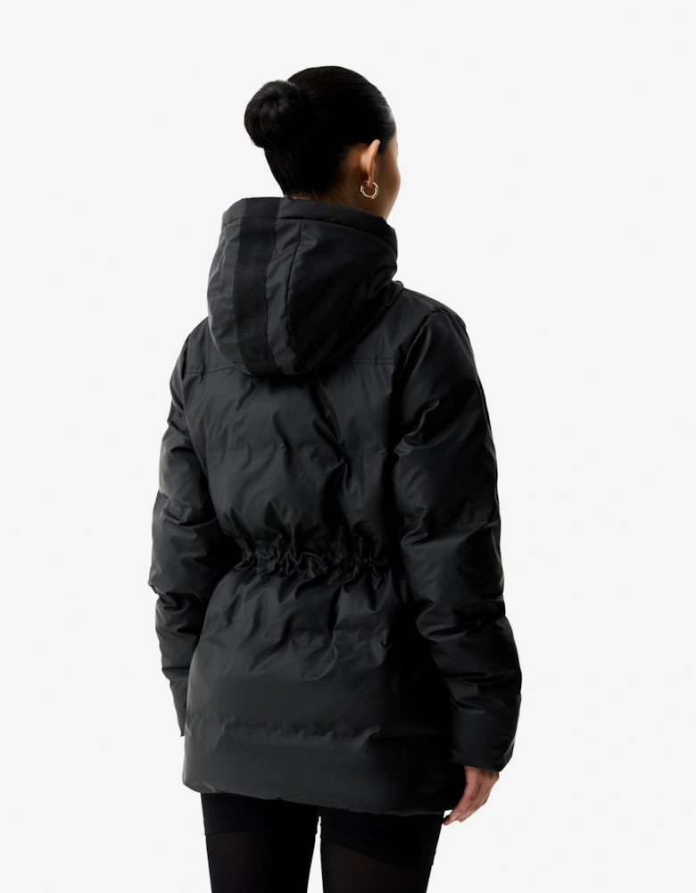 Lemhi Womens PU Coated Puffer Jacket - Black