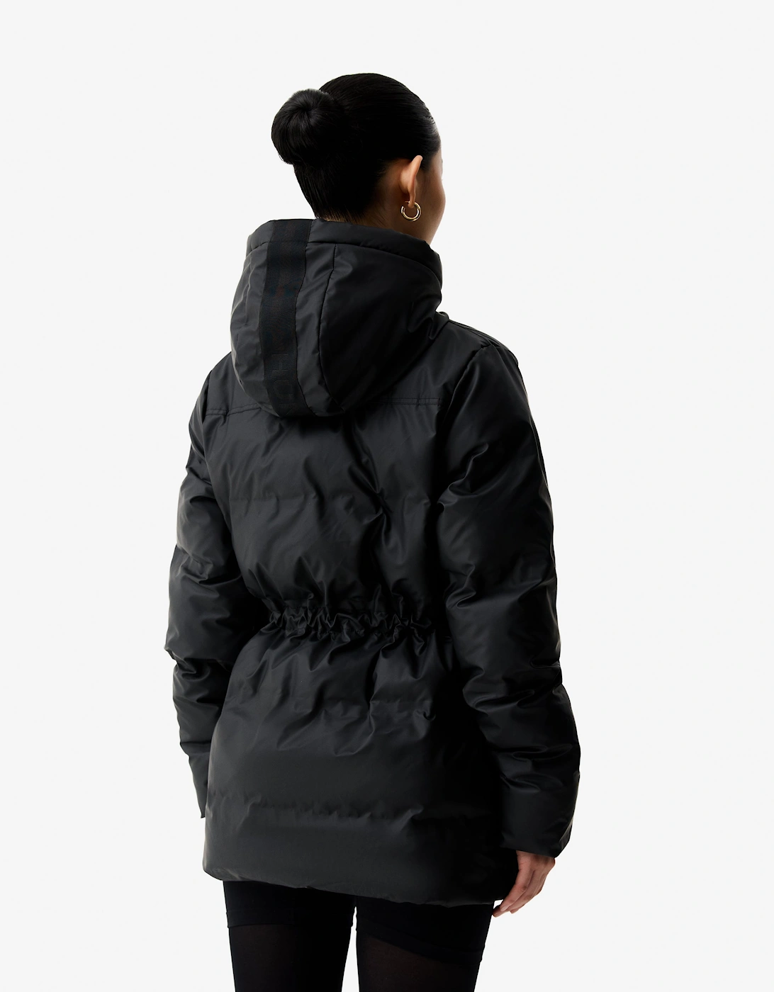 Lemhi Womens PU Coated Puffer Jacket - Black