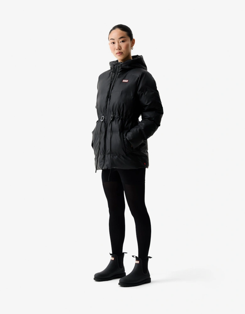 Lemhi Womens PU Coated Puffer Jacket - Black