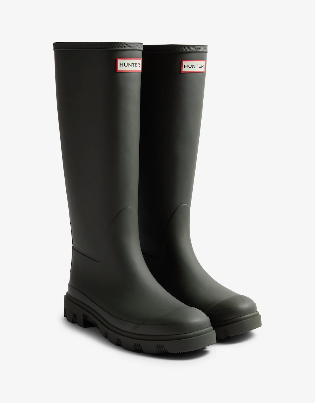 Hunter Women's Green Unisex Downpour Tall Boot - Dark Olive - : 12 Size Uk12 Eu46