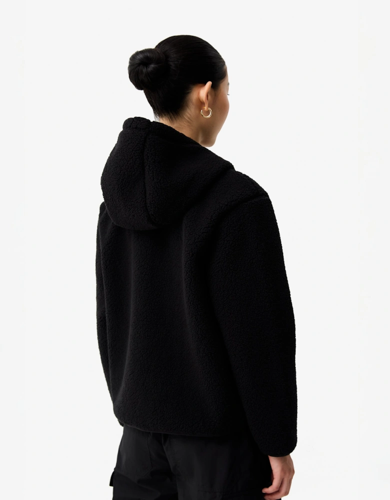 Bonelle Womens Borg Fleece Jacket - Black