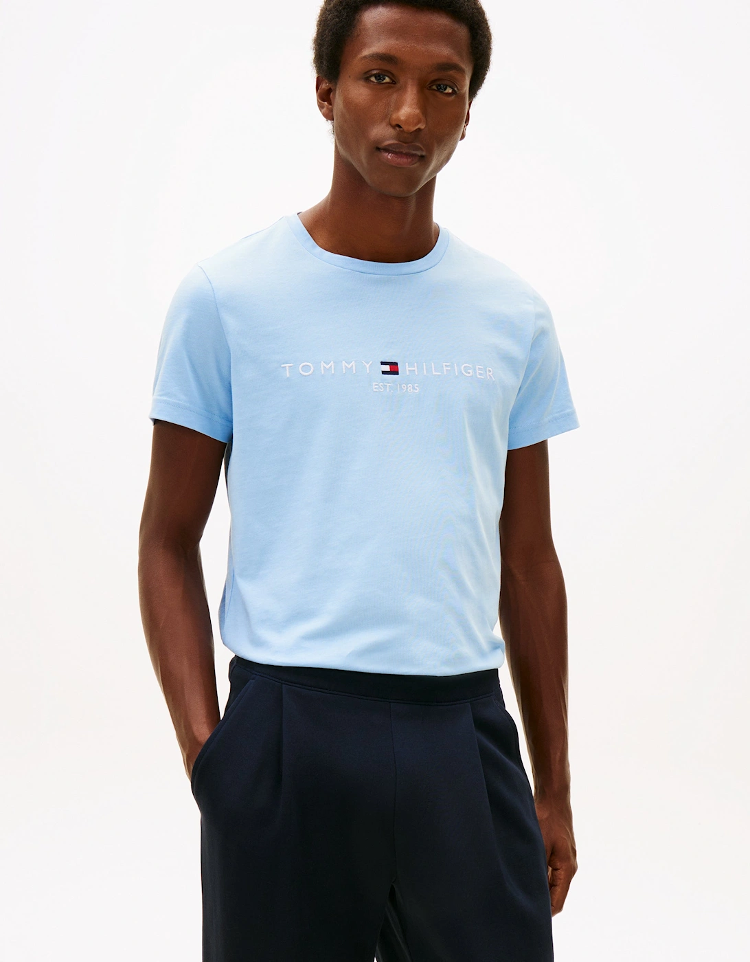 Tommy Logo Basic Mens T-Shirt - Well Water, 6 of 5