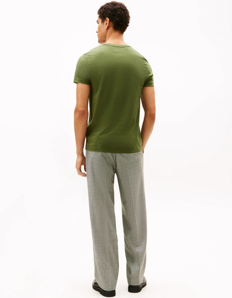 Tommy Logo Basic Mens T-Shirt - Mountain Pine