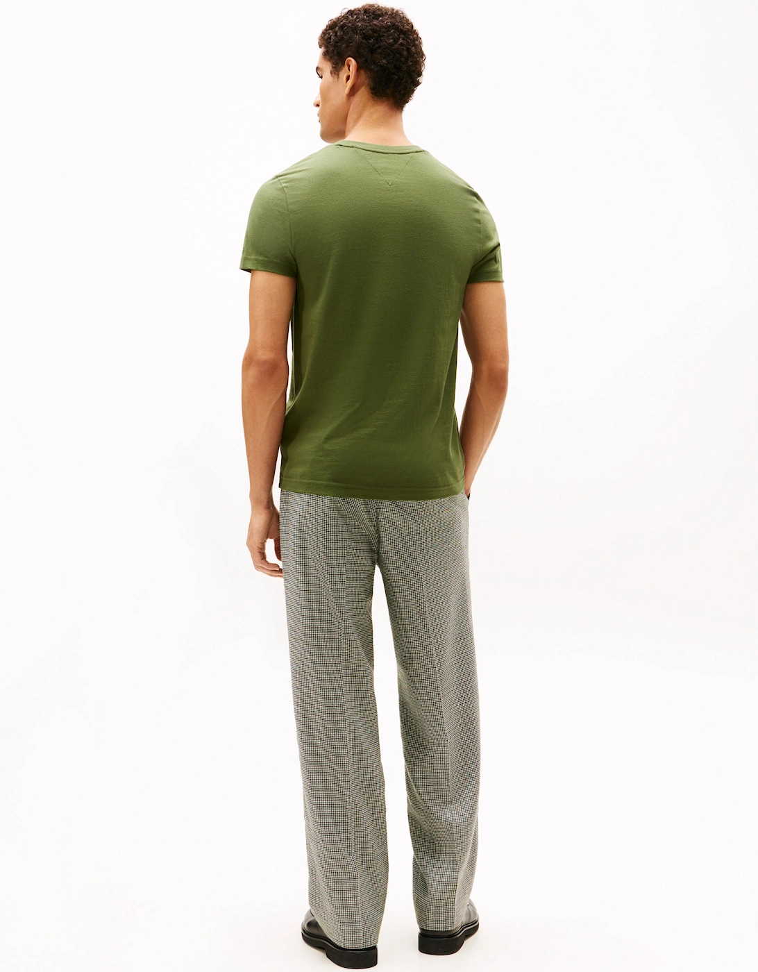 Tommy Logo Basic Mens T-Shirt - Mountain Pine