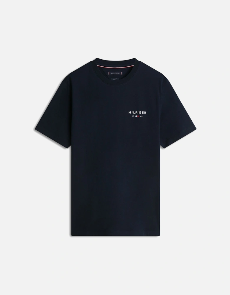 Brand Love Mens Small Hilfiger Logo T-Shirt - Desert Sky