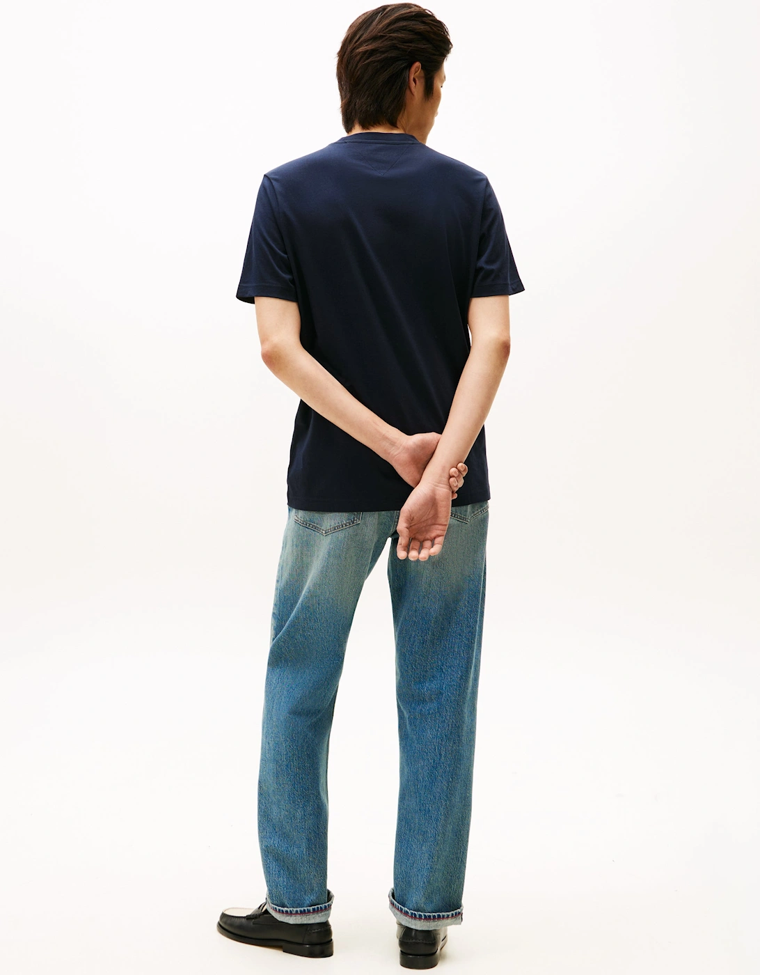 Brand Love Mens Small Hilfiger Logo T-Shirt - Desert Sky