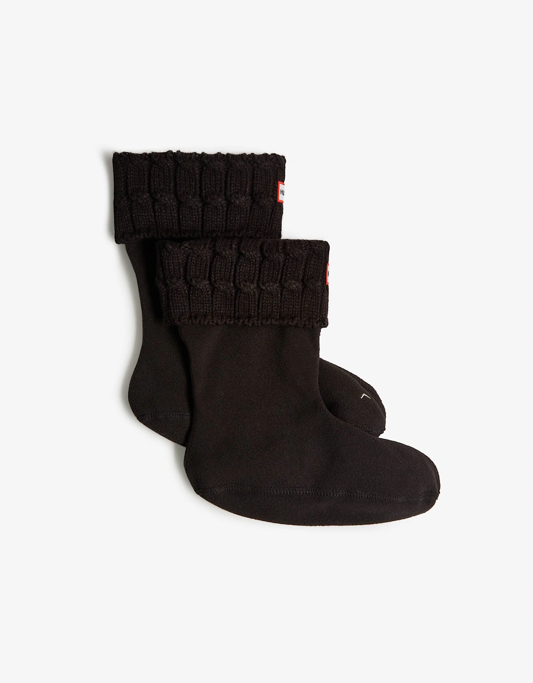 Hunter Women's Hunter 6 Stitch Cable Short Boot Sock - Black