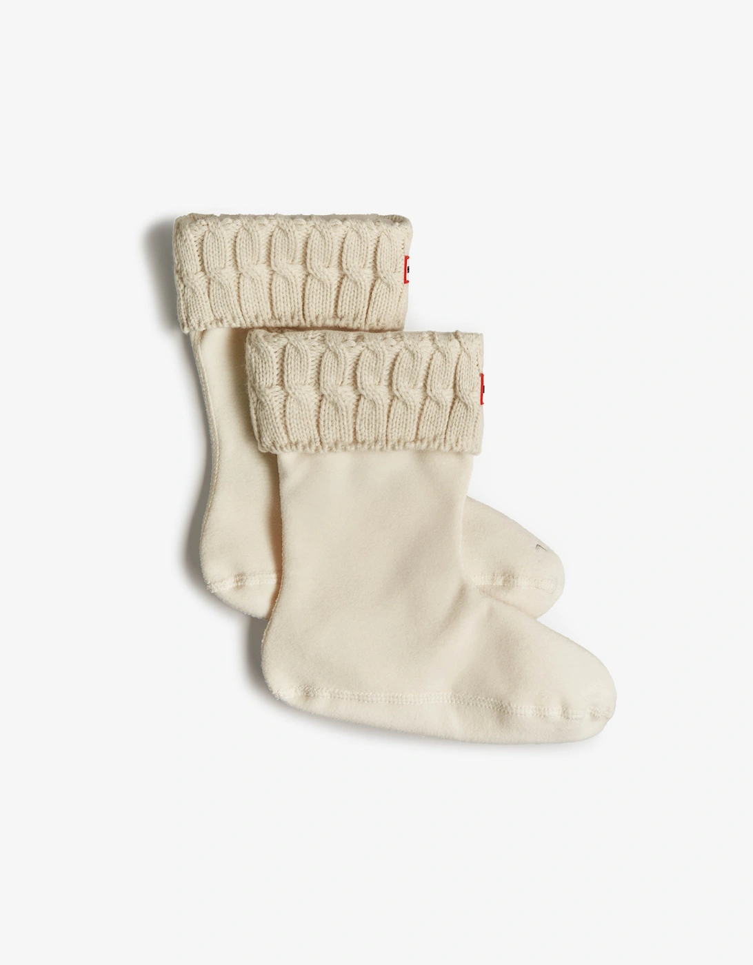 6 Stitch Cable Short Boot Sock - White, 4 of 3