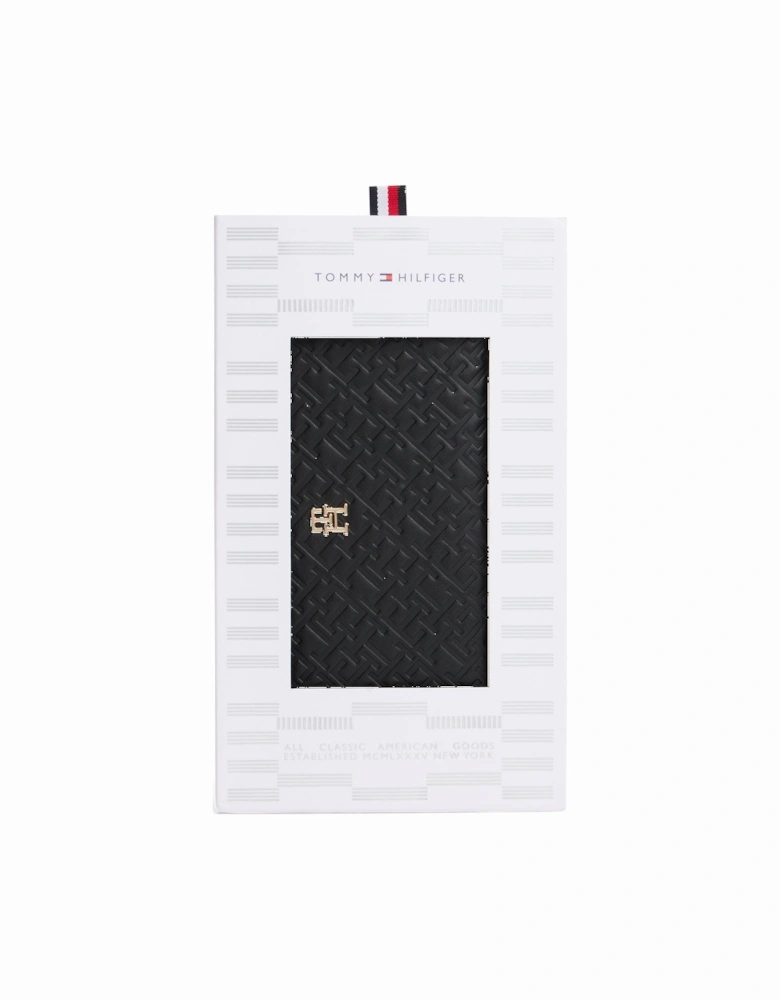 Mono Large Zip-Around Womens Wallet - Black