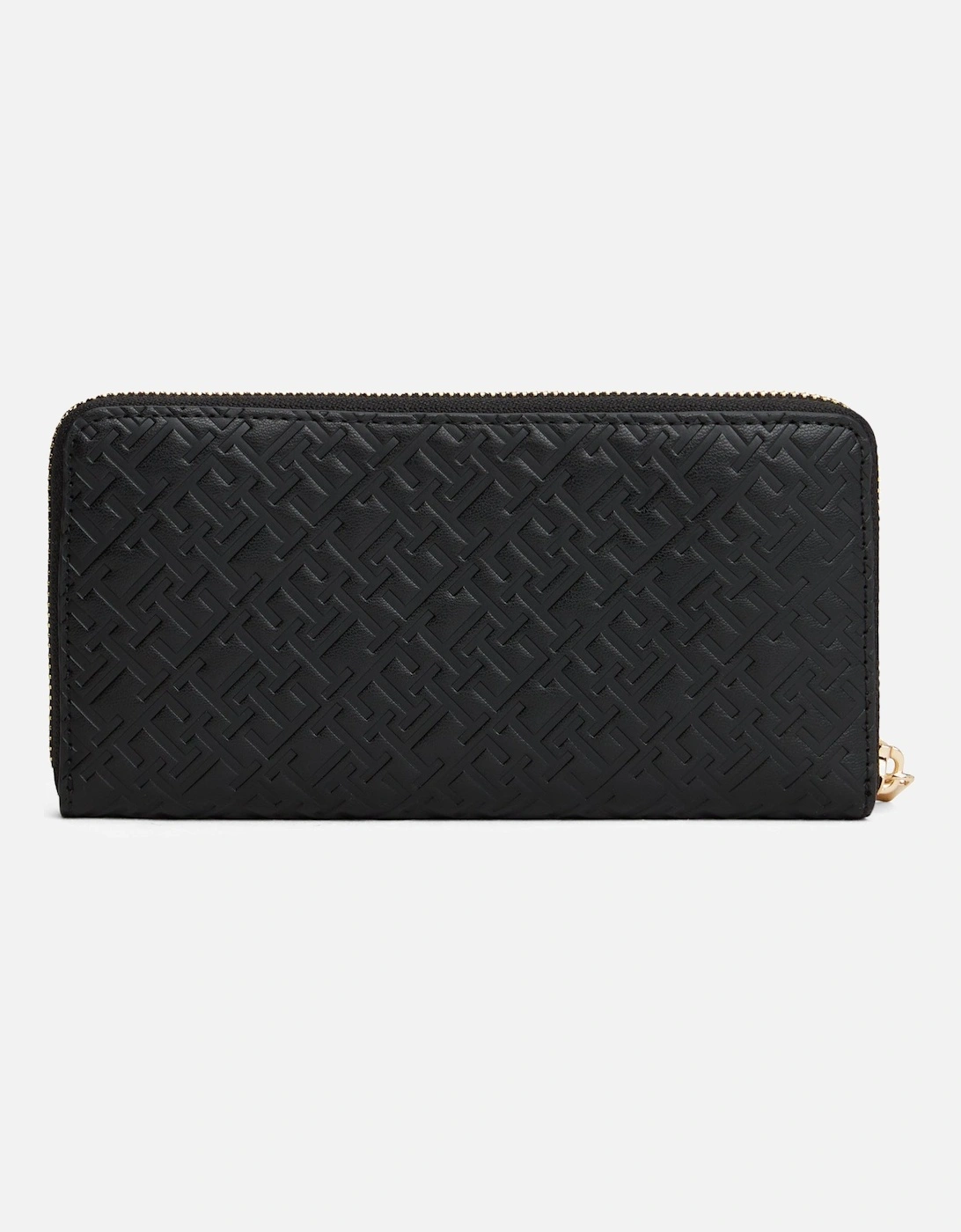 Mono Large Zip-Around Womens Wallet - Black