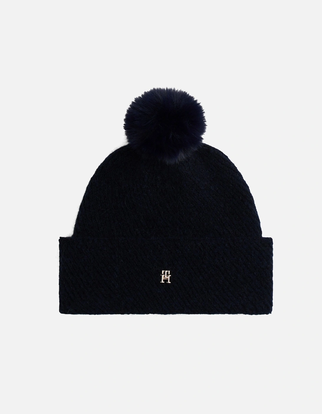 Womens Pom Pom Beanie Gift Set - Space Blue, 4 of 3