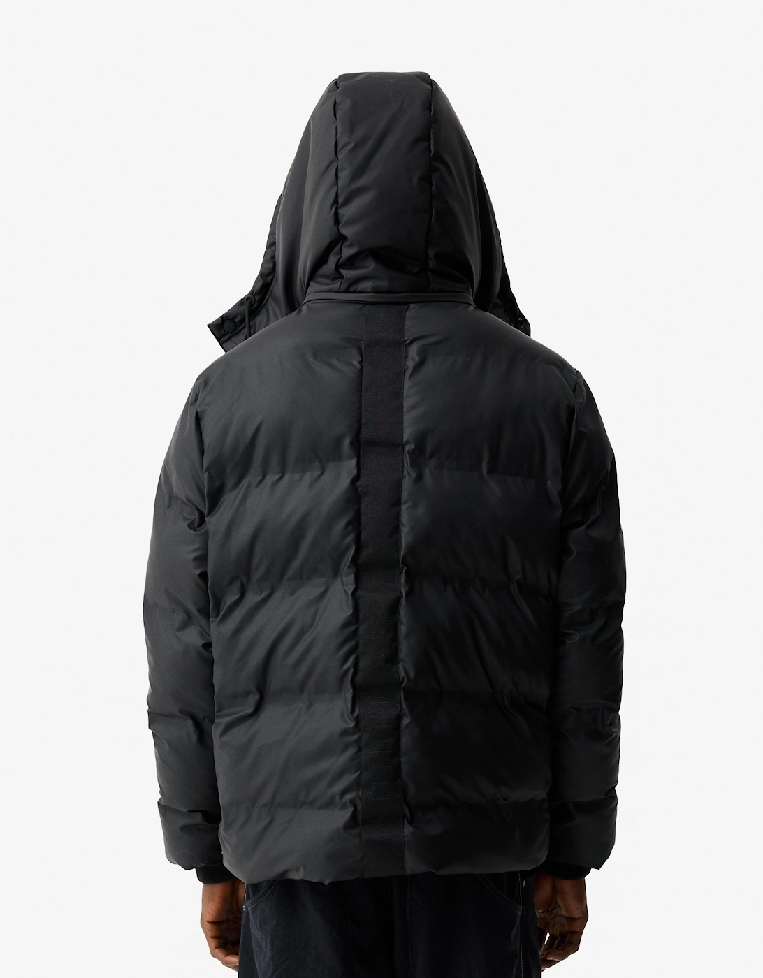 Wiley Mens PU Coated Puffer Jacket - Black