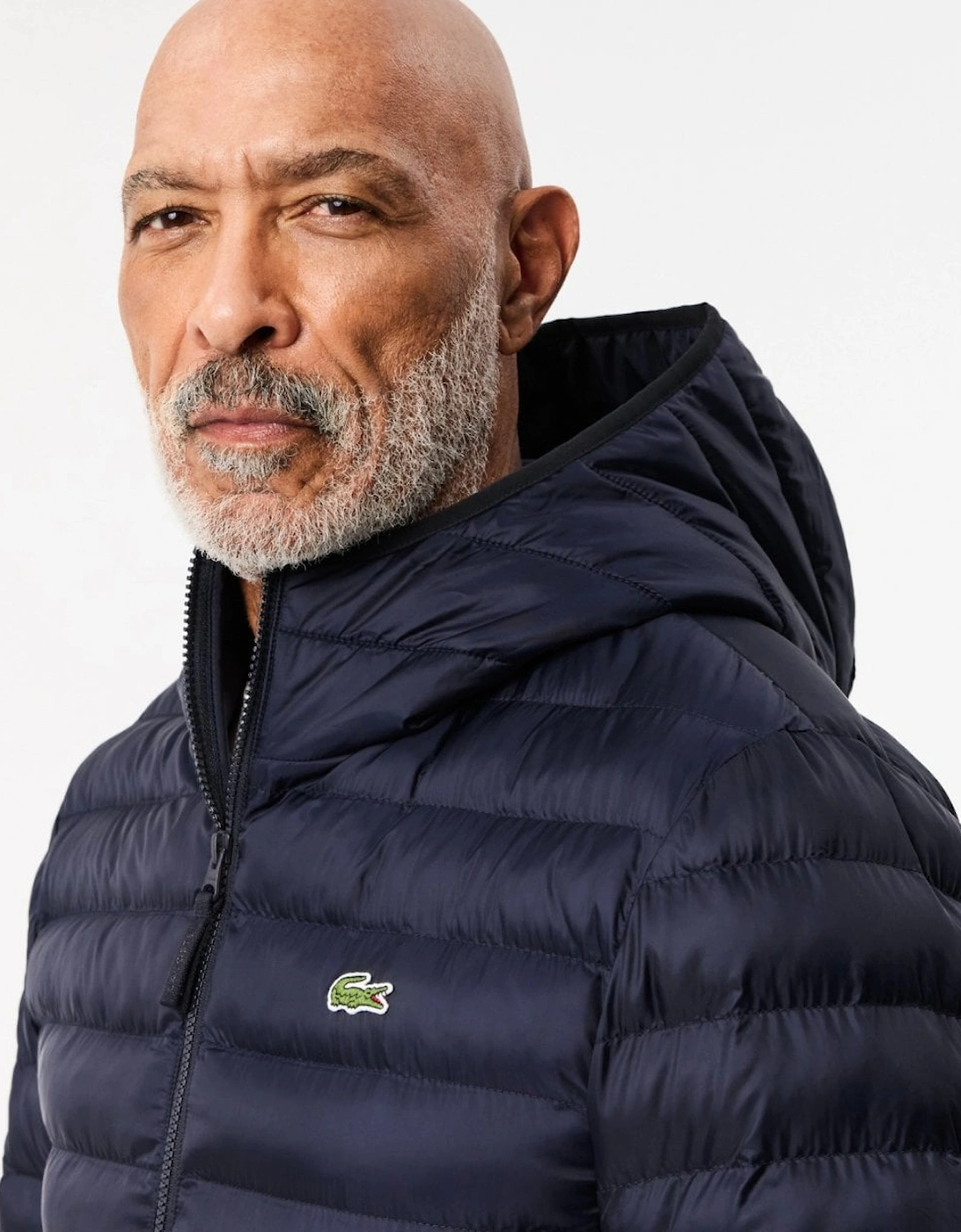 Mens Hooded Puffer Jacket BH2909 - Navy Blue HDE