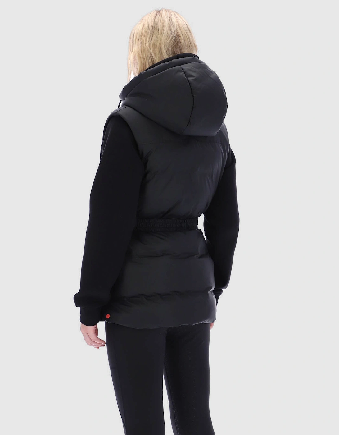 Nellie Womens PU Coated Puffer Gilet - Black