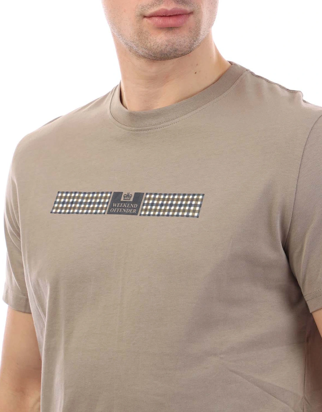 Mens Shareck Check T-Shirt
