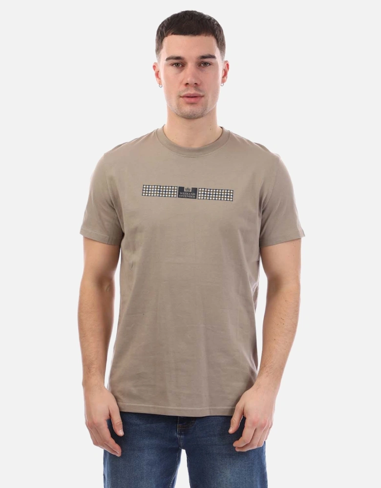 Mens Shareck Check T-Shirt
