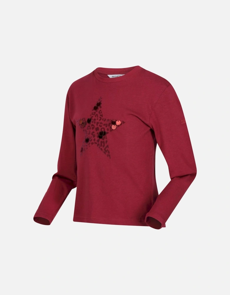 Childrens/Kids Wenbie III Stars Long-Sleeved T-Shirt