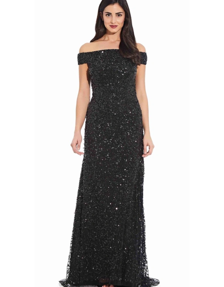 Off Shoulder Bead Dress