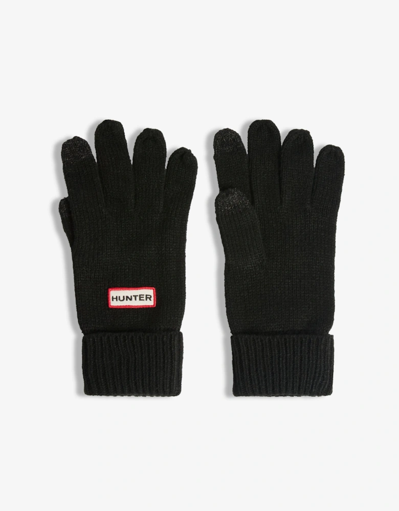 Anagach Ribbed Pom Beanie/Gloves Box Set - Black