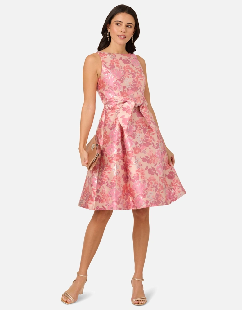 Sleeveless Tie Front Dress