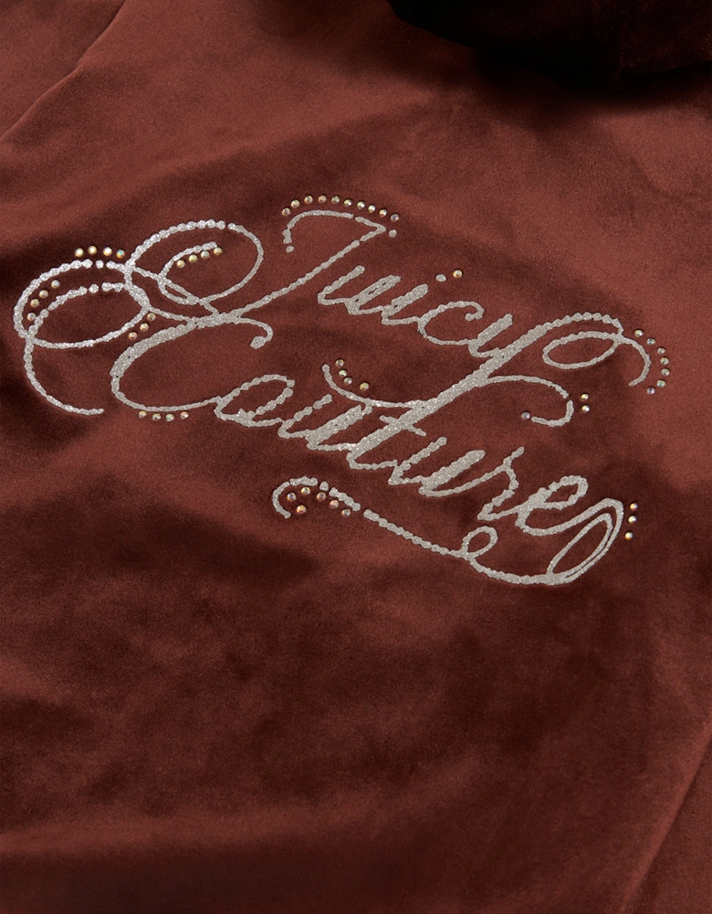 Girls Logo Tracksuit in Brown