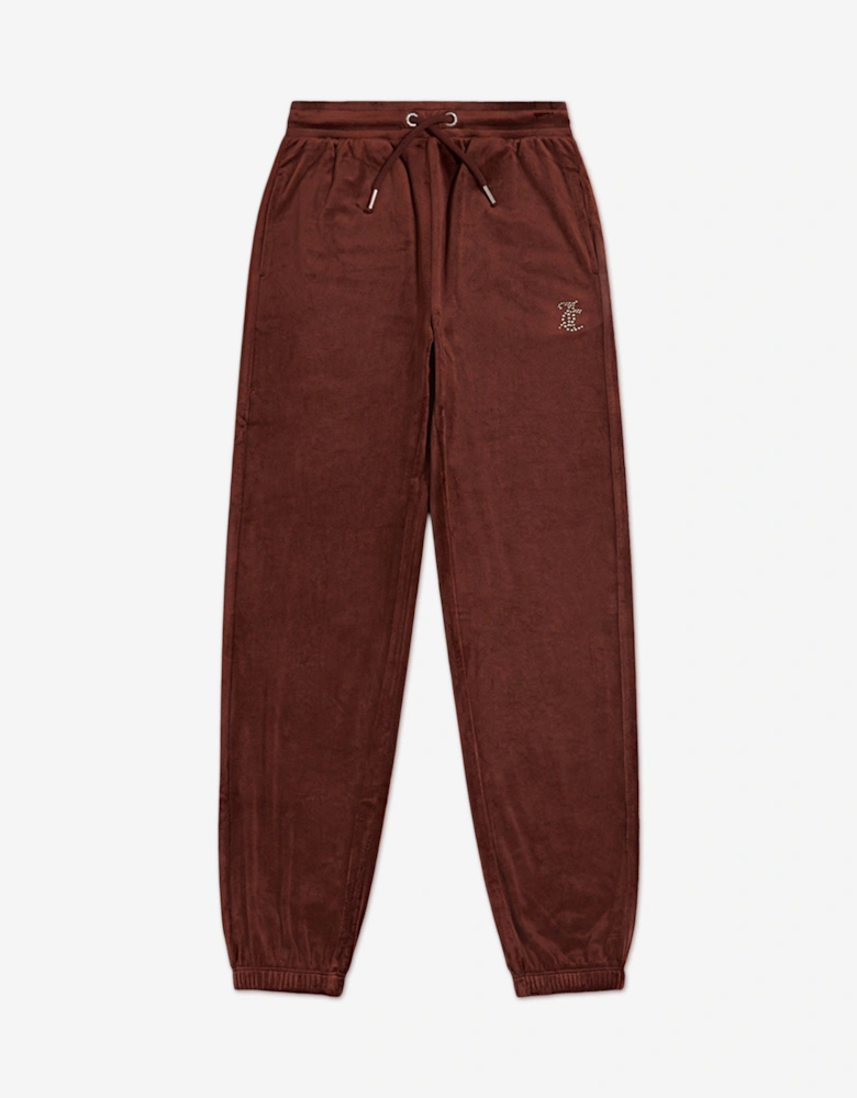 Girls Logo Tracksuit in Brown