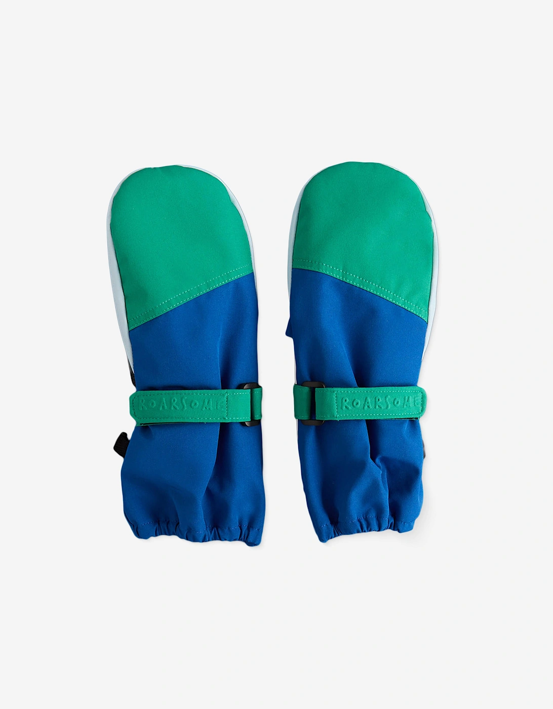 Roarsome Boys Blue Ski Gloves In - Size: 5 Years/6 Years Kids