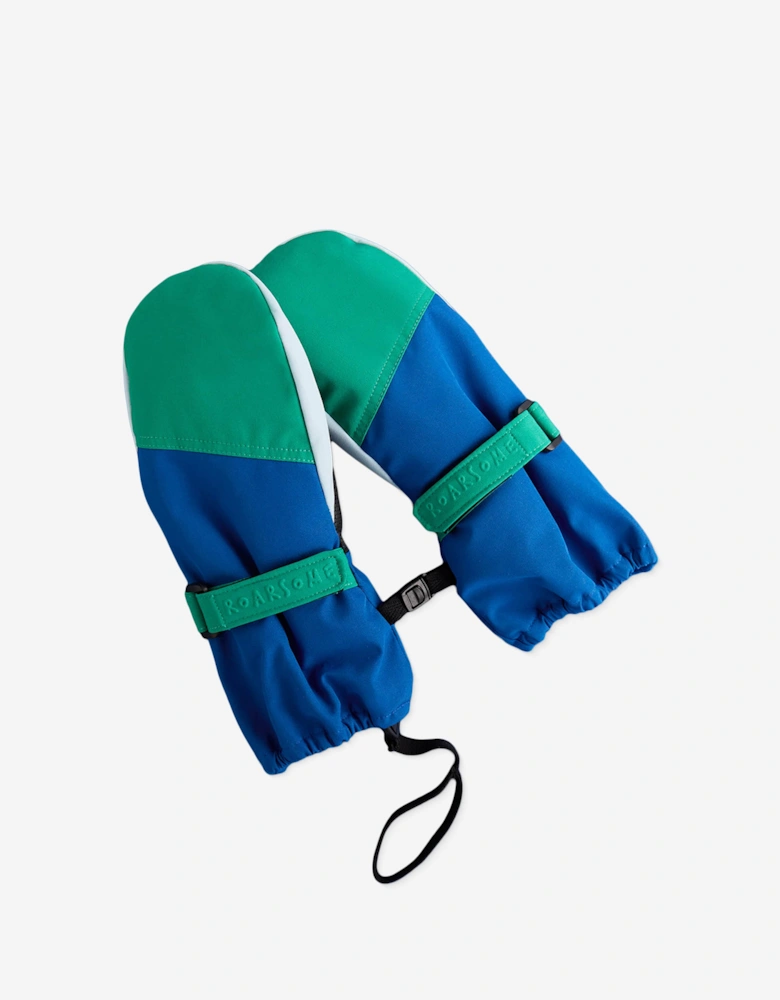 Kids Ski Gloves in Blue