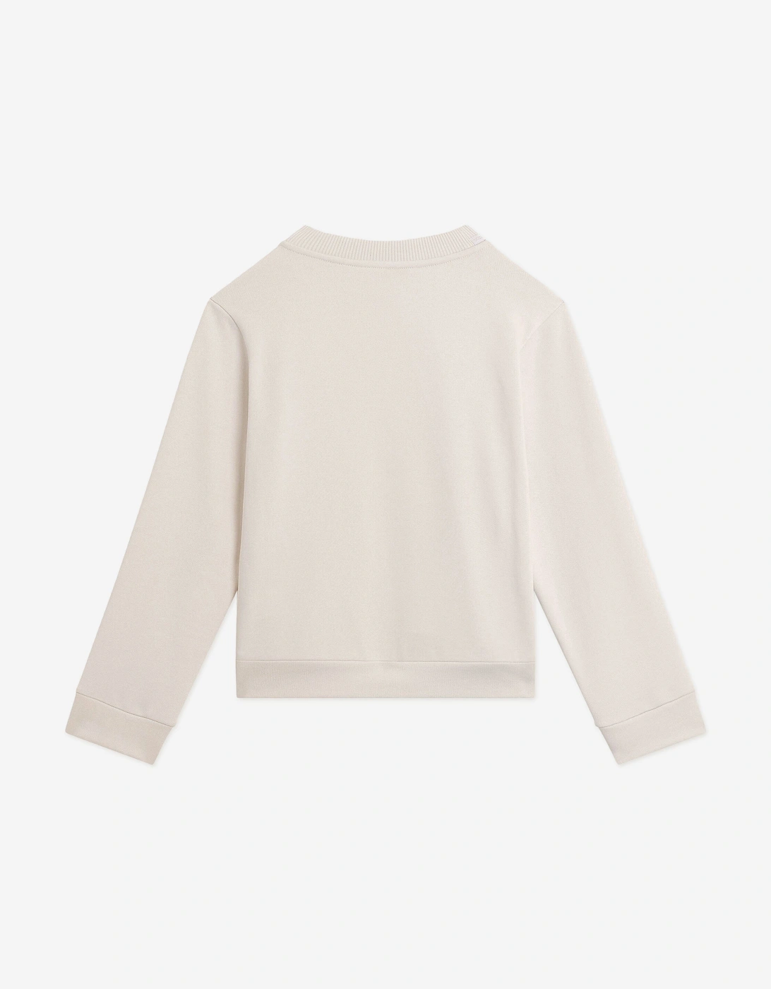 Girls Glitter Logo Sweatshirt in Pink