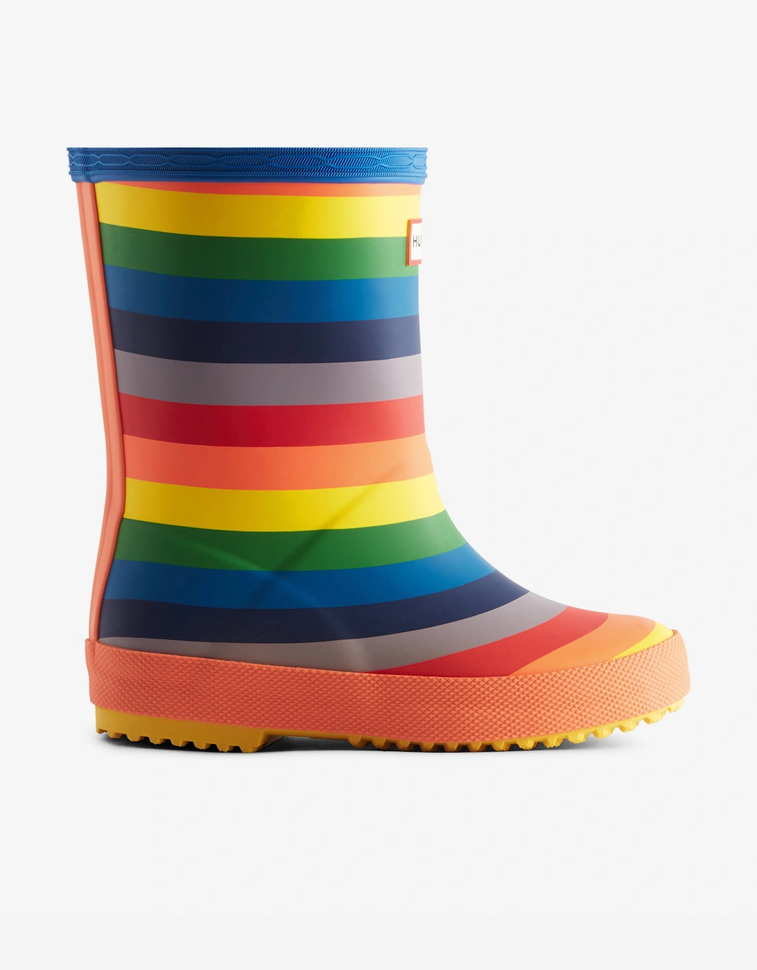 Girl's Hunter Kids First Rainbow Wellington Boots In Multicolour - Size, Eu 30 Uk 13