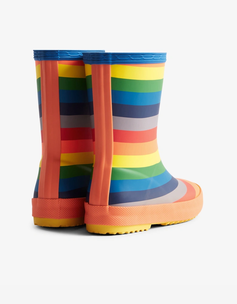 Kids First Rainbow Wellington Boots in Multicolour