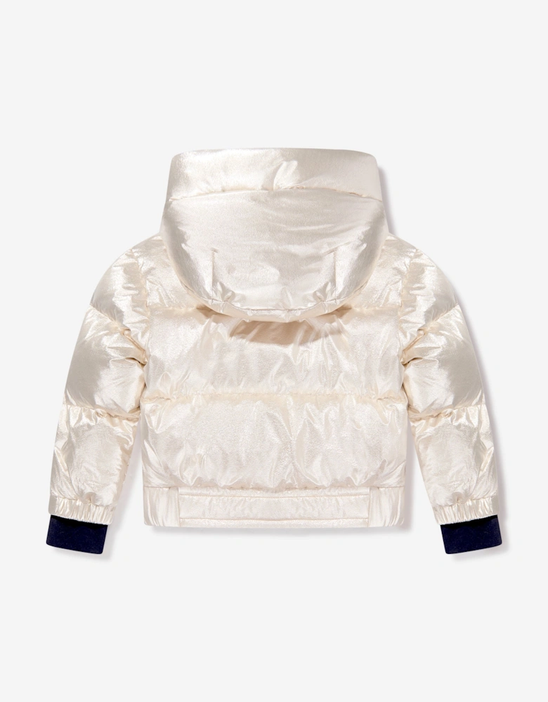 Enfant Girls Grenoble Violette Down Padded Jacket in Gold