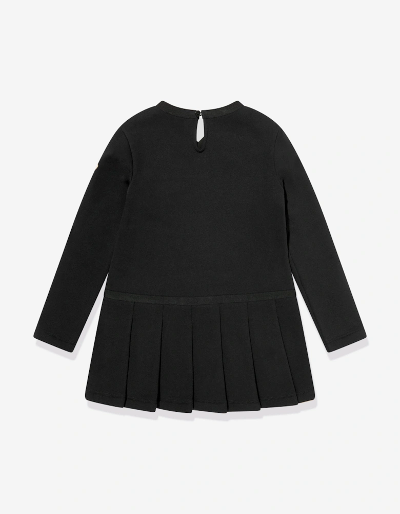 Enfant Girls Logo Skater Dress in Black