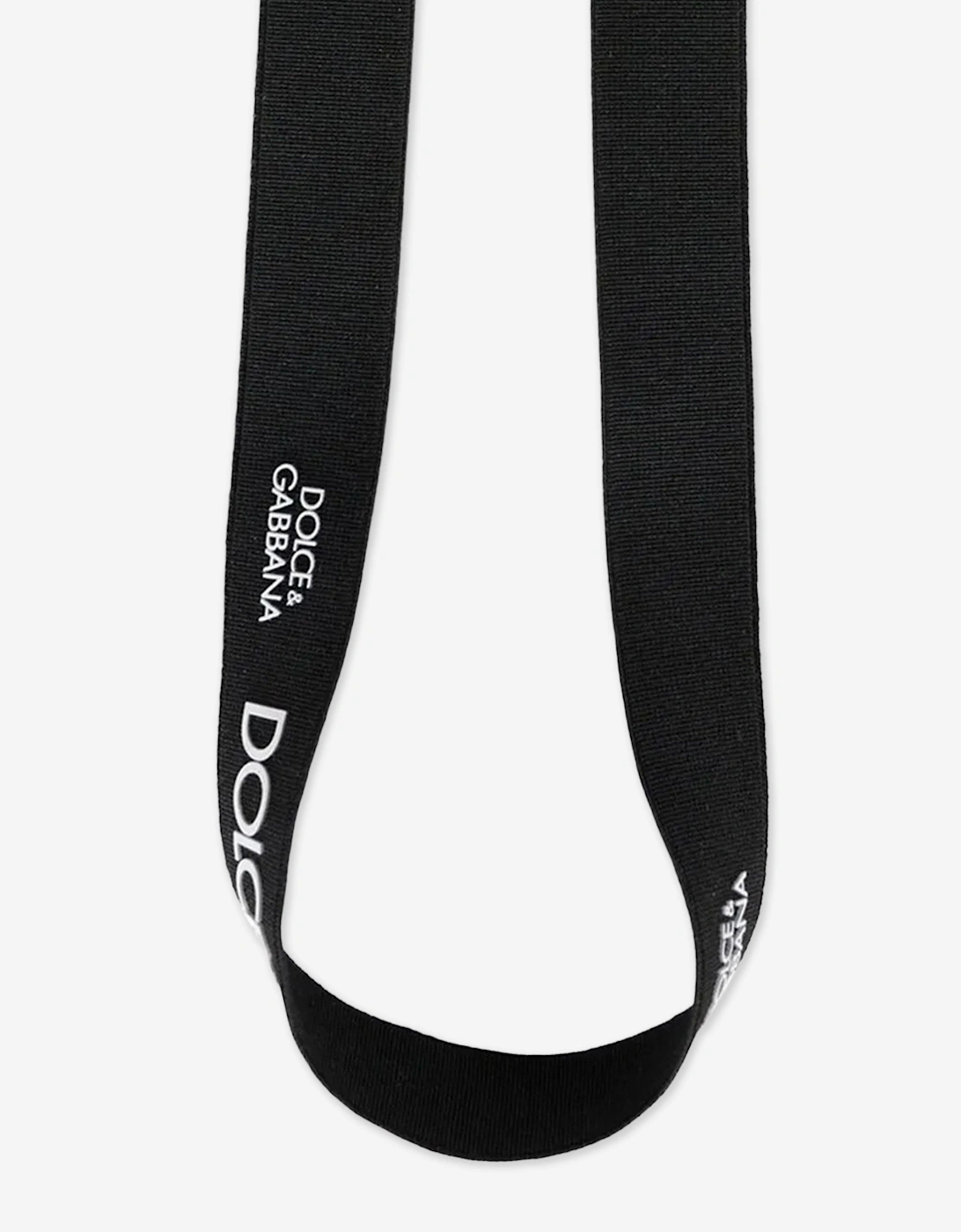 Boys Leather Elasticated Logo Belt in Black