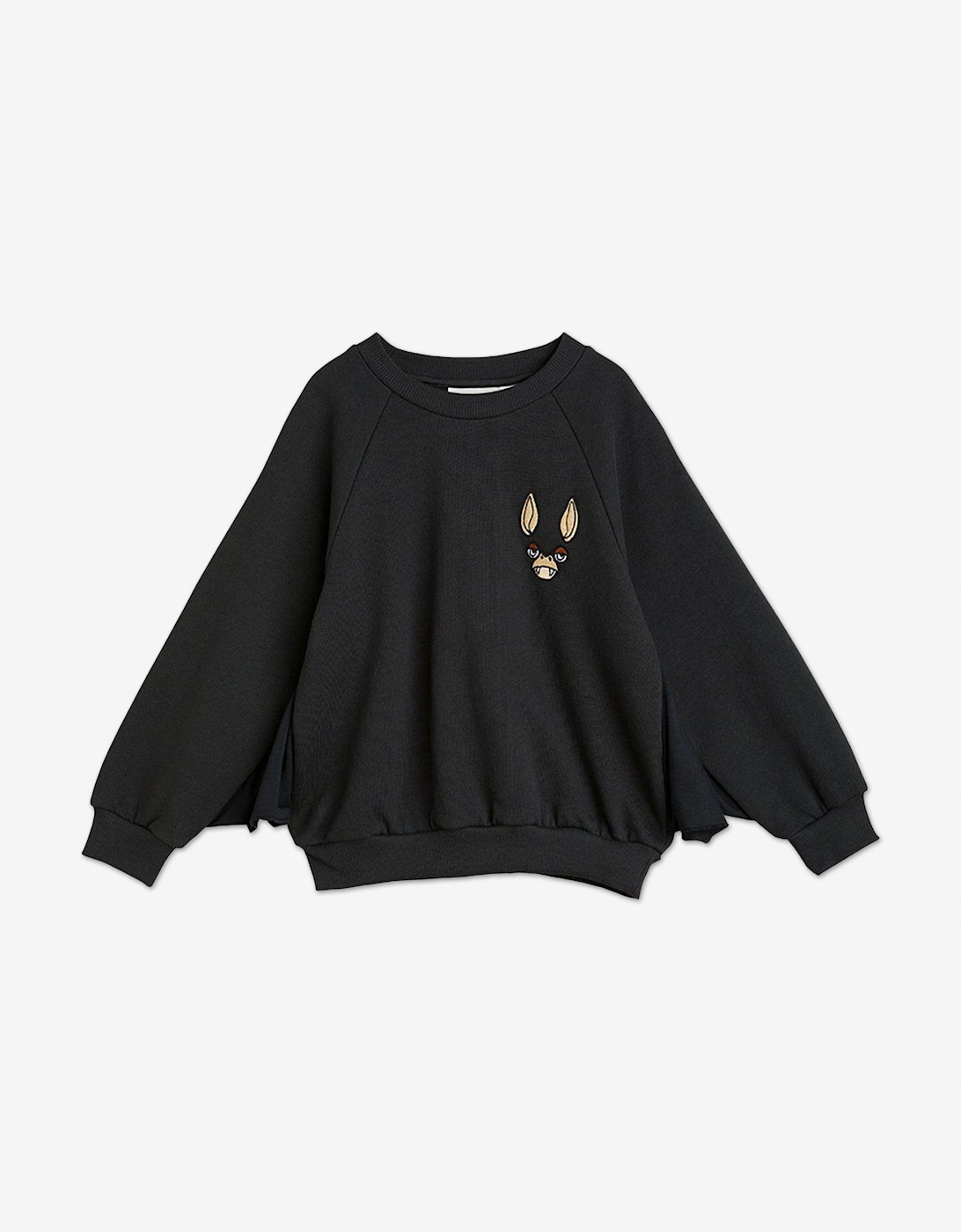 Kids Bat Sleeve Sweatshirt in Black, 5 of 4