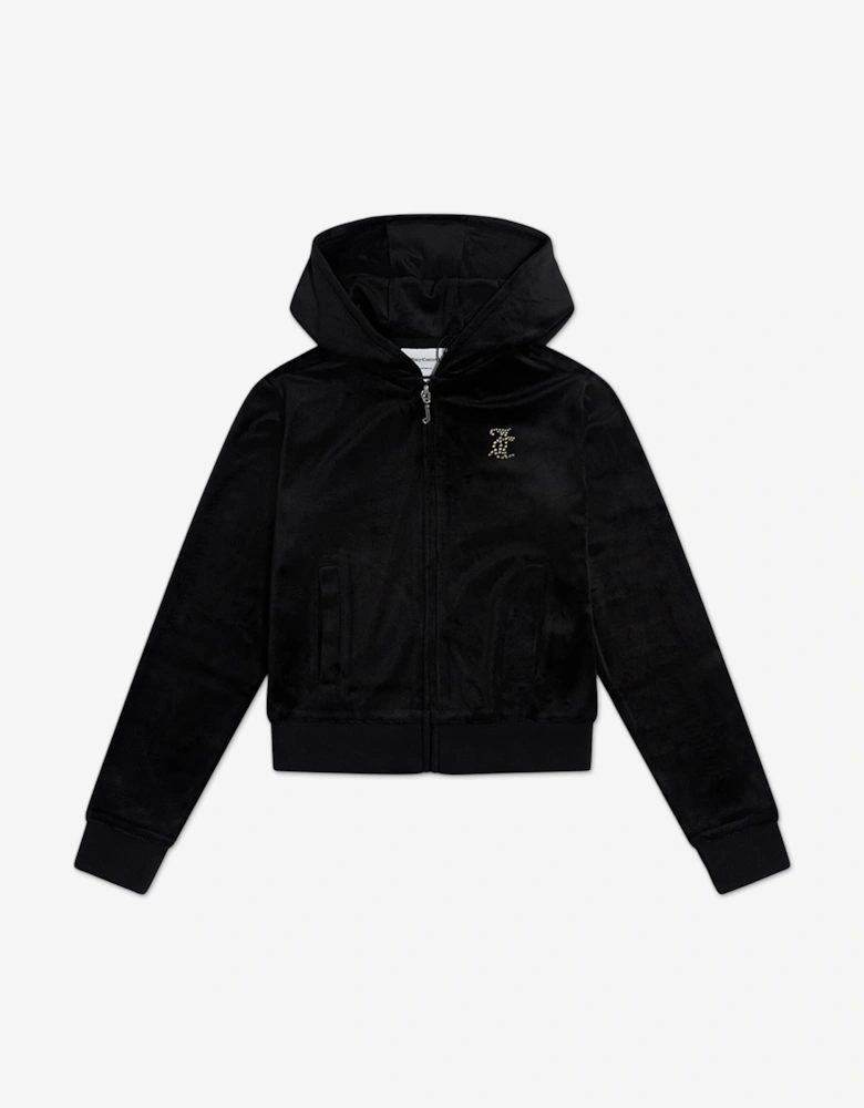 Girls Logo Tracksuit in Black