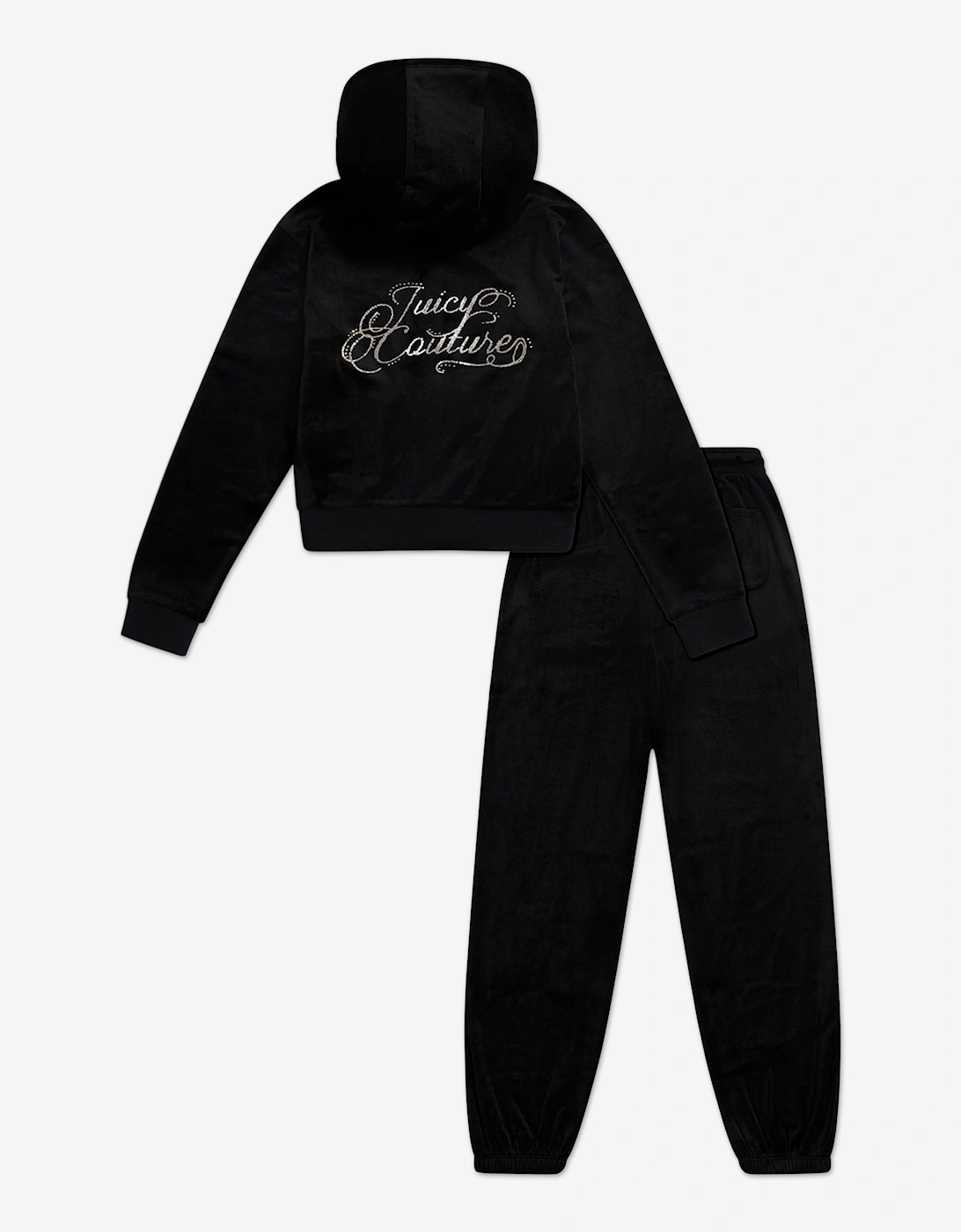 Girls Logo Tracksuit in Black
