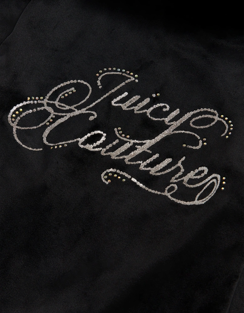 Girls Logo Tracksuit in Black