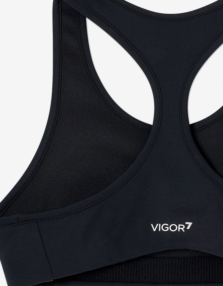 Emporio Armani Girls Vigor7 Sports Bra in Black